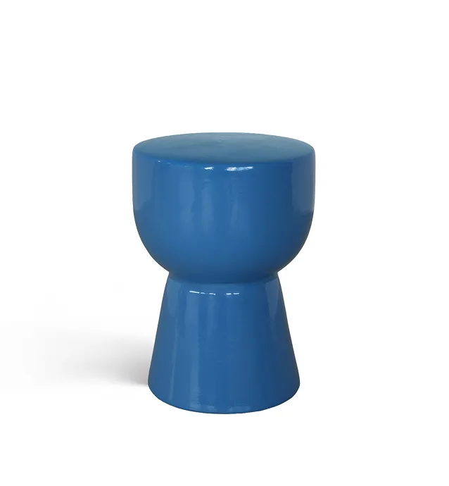Indoor ceramic Side Tables- Blue_1