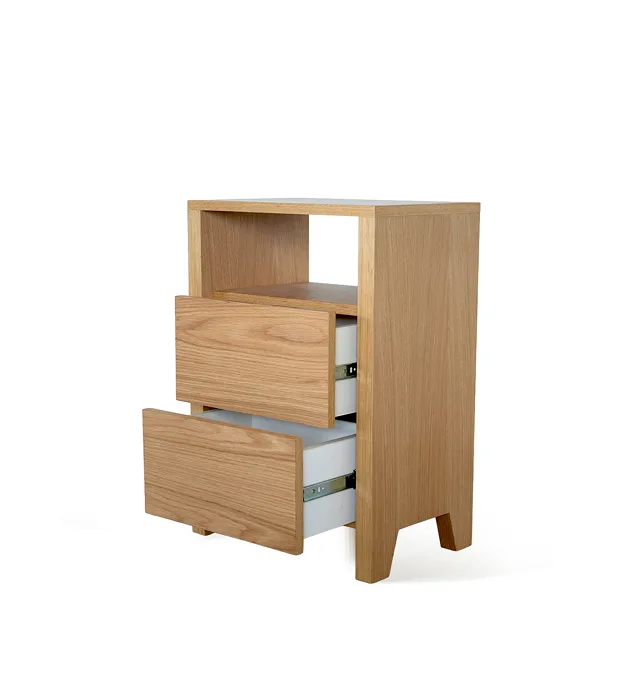 Side Table MS 2 Plain panel with drawers-1