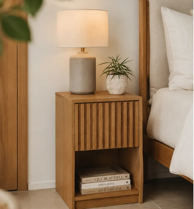 Side Table MS 2 Plain panel with drawers_2