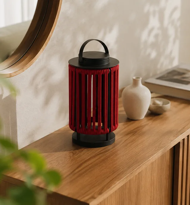 Solar Lamp (Red)-2